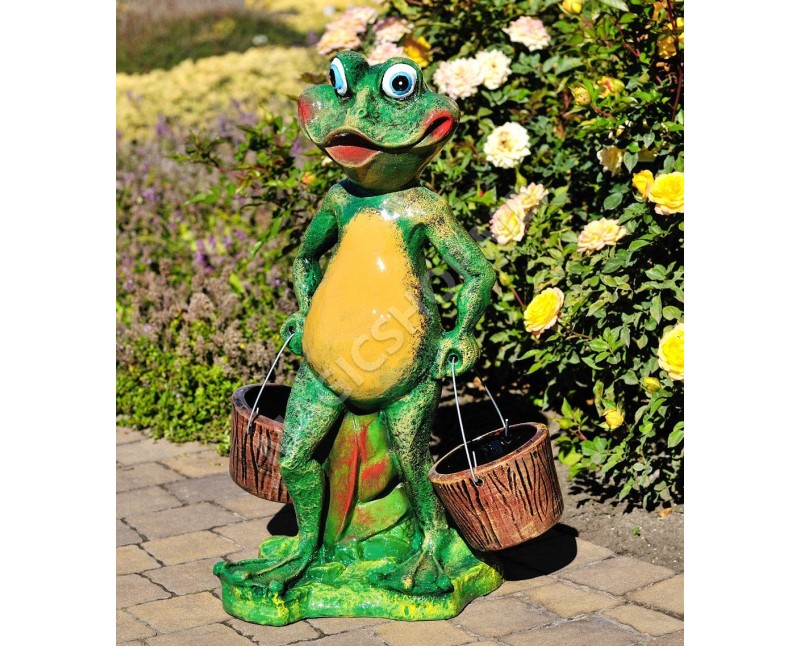 Садовая фигурка Cera Лягушка с ведрами